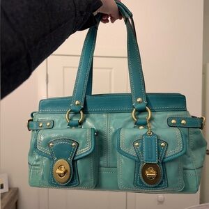 Coach Turquoise Leather Women's Bag